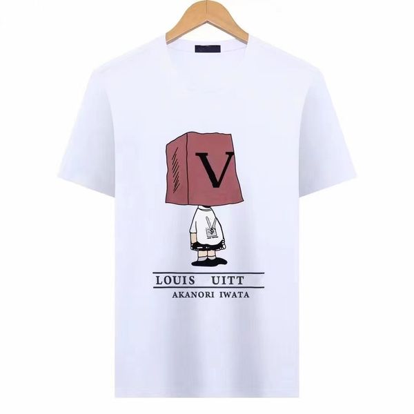 T-shirt colorato Summer Designer Tagliette in cotone Lettera Casualmente Lettere Casualmente Shirt Short-Shop Hop Streetwear Clothing Men Fashion Top Mashion Maelove963