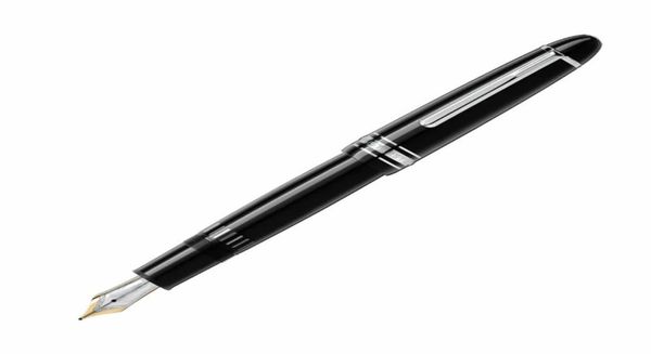 Promoção msk149 caneta rollerball de resina preta, material de escritório, material escolar, caneta tinteiro suave com número de série 1725915