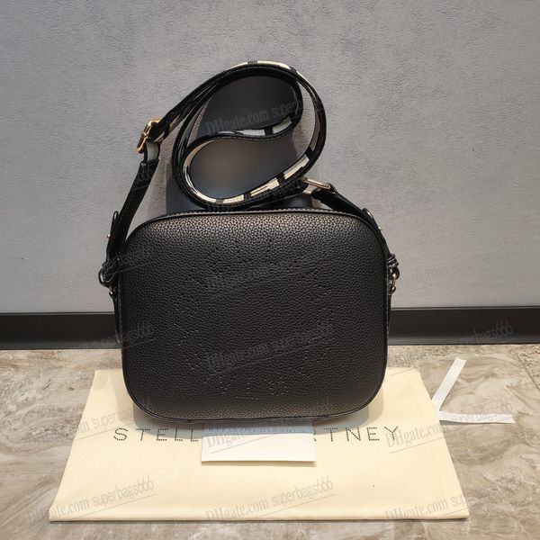 Stella Mccartney Bolsa de Ombro Bolsa de Designer de Luxo Mulheres de Alta Qualidade Sliver Rosa Preto Moda Feminina Bolsa de Corpo Cruz Único Ombro Mochila de Couro Flip Bag