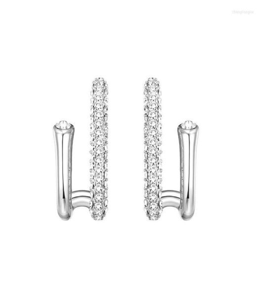 Orecchini a bottone in argento sterling 925 con diamanti per le donne Aros Mujer Oreja Rotondo ipoallergenico Boemia Orecchini per ragazze femminili6866805