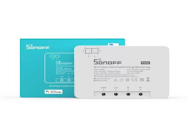 Sonoff POW R3 25A Güç Ölçüm WiFi Akıllı Anahtar Aşırı Yük Koruması Enerji Tasarrufu Alexa A2332135984