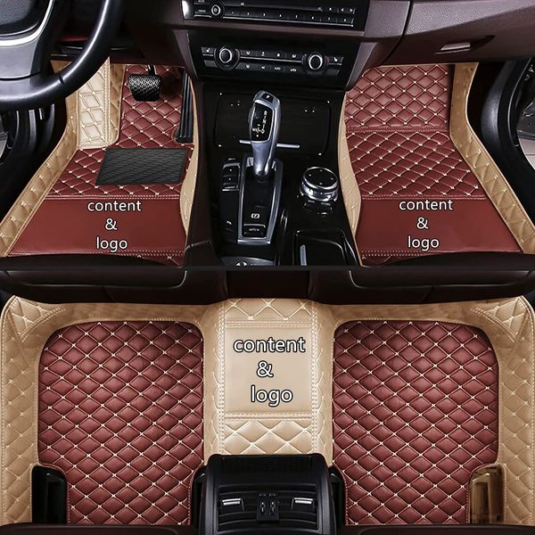 Tapetes de carro personalizados para Jeep Wrangler 4 portas carro 2017 2016 2015 2014 2013 2012 2011 Acessórios interiores à prova d'água Full Surround House Carpet