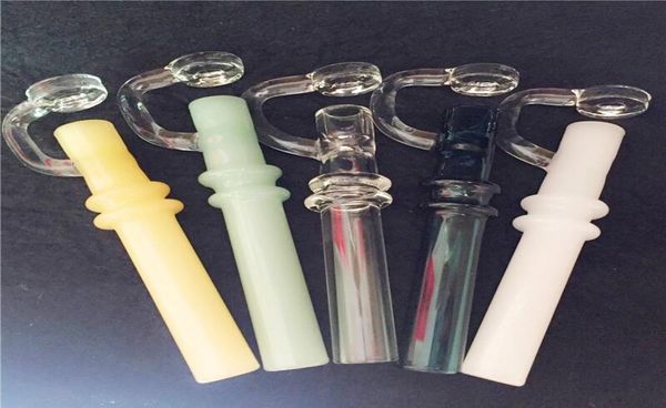 Labs Glass Taster Fumar mini tubos de cera de óleo de tabaco CONCENTRADO PROVADORES Tubo de borosilicato de 10 mm com uma extensão projetada para d8604157