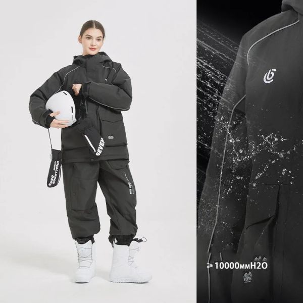 Ботинки, новая мужская и женская зимняя одежда, водонепроницаемый лыжный костюм, комплект одежды для сноуборда, уличные костюмы, водонепроницаемые зимние куртки, брюки