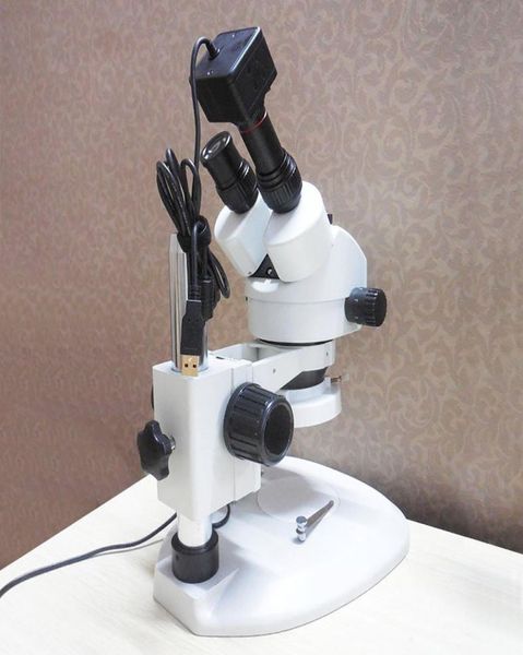 Fotocamera oculare digitale Microscopio stereo binoculare da 5 MP Oculare elettronico Immagine video USB per adattatore di montaggio Capt8663681