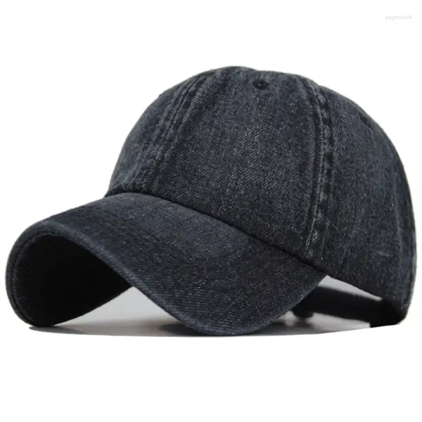 Berretti da baseball Berretto da baseball in denim di alta qualità Uomo Donna Jeans Casquette Cappello in osso tinta unita Gorras Cappelli maschili casual per papà vuoti