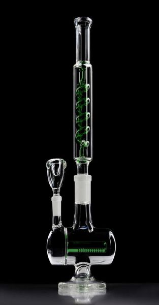 TORO Alto Heady Glass Beaker Bong Hookahs Fumar Acessórios Shisha Dab Oil Rigs Vidro Duplo Fumar Tubulações de Água 14mm Joint Male8615086