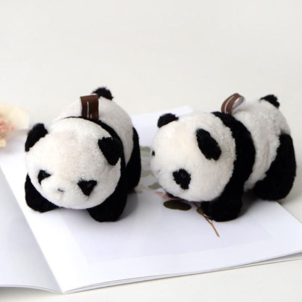 Kreative Mode Plüsch Tier Panda Schlüsselbund Paar Auto Schlüsselanhänger Schlüsselanhänger Frauen Charme Auto Tasche Anhänger Weihnachtsgeschenk Jewelry276t