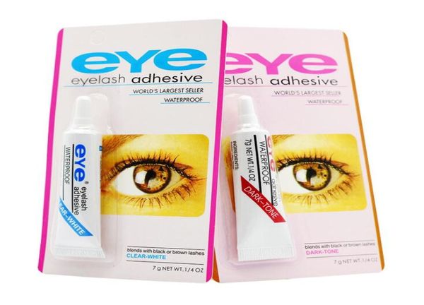 Cílios adesivo olho lash cola preto e branco maquiagem à prova dwaterproof água cílios postiços adesivos cola extensão good6319230