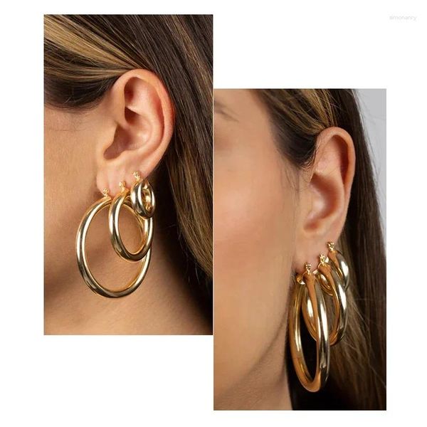 Creolen CRMYA Gold Farbe Groß Für Damen Mode Hohl Piercing Damen 2024 Schmuck Großhandel