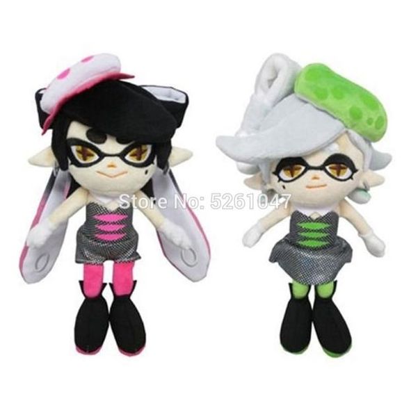 Оригинальная зеленая кукла Splatoon Callie Marie, плюшевая игрушка, кальмар, Octolings для девочек, 22 см, редкий подарок 2012227411710