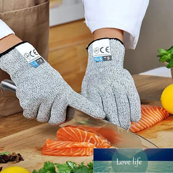 Top schnittfeste Handschuhe, Messer, schnittfeste Handschutzhandschuhe, Lebensmittelqualität, Stufe 5, Schnittschutz, Fingerhandschuh, Sicherheits-Küchenhandschuh