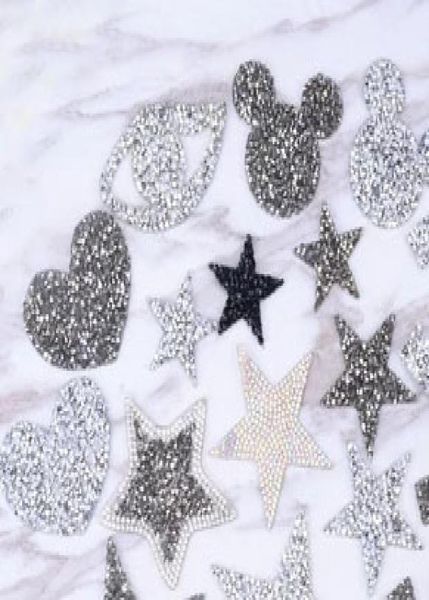 25 pezzi 4mm cristalli fissi motivi trasferimento di calore strass motivi cristalli strass pietre applique patch per abiti da sposa Sho8990813