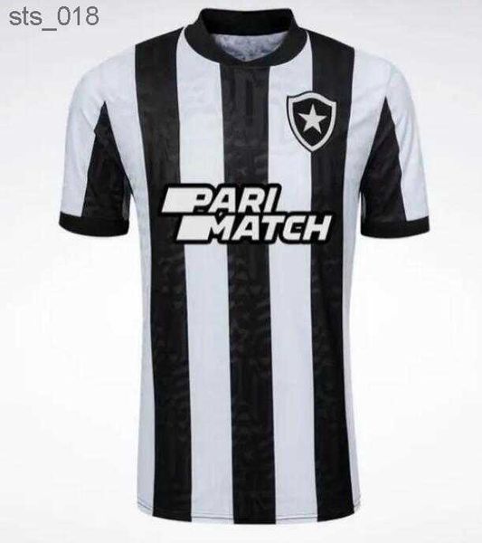 Fußball-Trikots 2024 Botafogo FR SOARES BABI O.SAUER Home Schwarz-Weiß-Torwart-Fußballhemd Kurze Herren-ÄrmeluniformenH240307