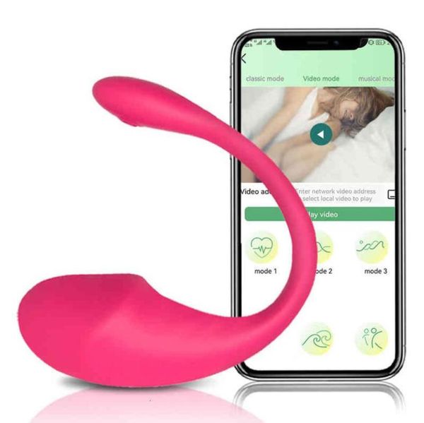 Brinquedos de massageiro sexy 2022 Novo vibrador sem fio bluetooth g spot para mulheres controle remoto desgaste vibratório ovo feminino calcinha sexo adul5689355