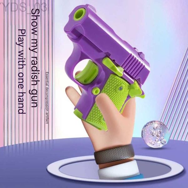 Pistola giocattoli MINI 3D modello di pistola giocattolo non può sparare M1911 Colt Fidget Depressione giocattolo adulti pistola giocattolo luminoso ragazzi regali di compleanno YQ240307