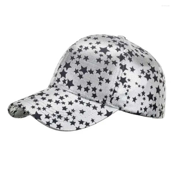 Bonés de bola na moda estrela de cinco pontas impressão adultos chapéu de beisebol pai unisex estilo proteção solar