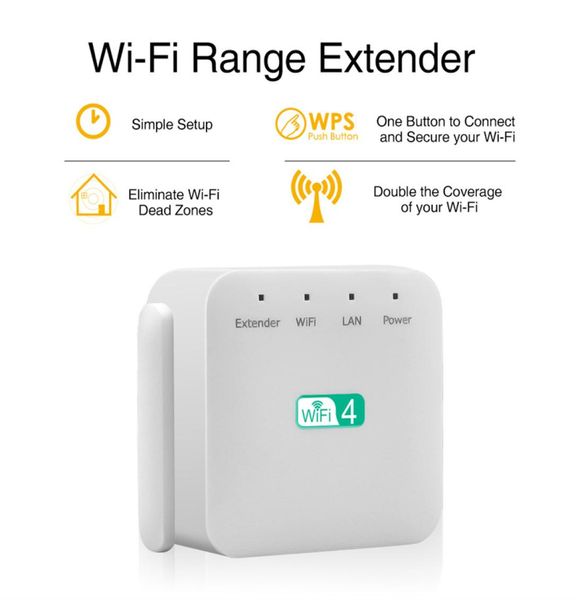 Ripetitore router di espansione WiFi 300Mbps Range Extender 24GHz Ripetitori wireless Amplificatore Ripetitore di segnale 3 Antenna a lungo raggio5316429