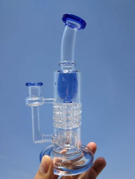 2019 mais novo Torus Heady Glass Water Bongs Verde Azul Oil Dab Rigs Ratchet Barrel Perc Water Pipes Invertido Showerhead Percolator G7880791