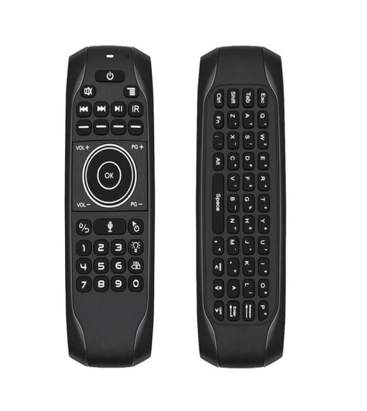 Controles remotos retroiluminados G7 Fly Air Mouse com teclado sem fio IR Learning Universal 24G Voice para Android TV BOX3232300