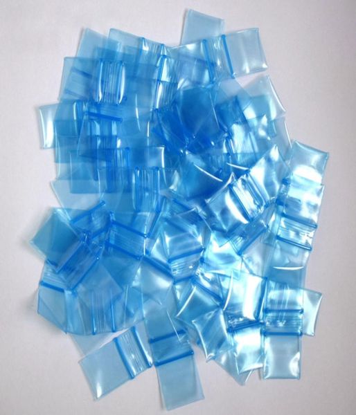 1010 Poli sacchetto di colore blu 1x1 pollice 5mil Sacchetti di plastica per alimenti con chiusura a zip sigillante5989728