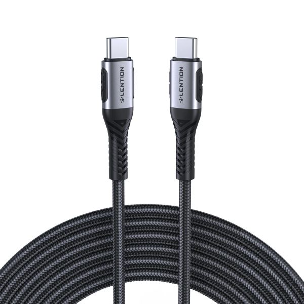 LENTION Cabo USB C para USB C 100W Type C Cabo carregador de carregamento rápido para iPhone Pro Max MacBook Pro Novo iPad Pro Mac Air e muito mais ZZ