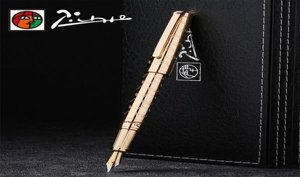 Пикассо Роскошная цельнометаллическая перьевая ручка Iraurita 05 мм чернильные ручки dolma kalem Ручка Канцелярские ручки для подписи 1040 T2001156237114