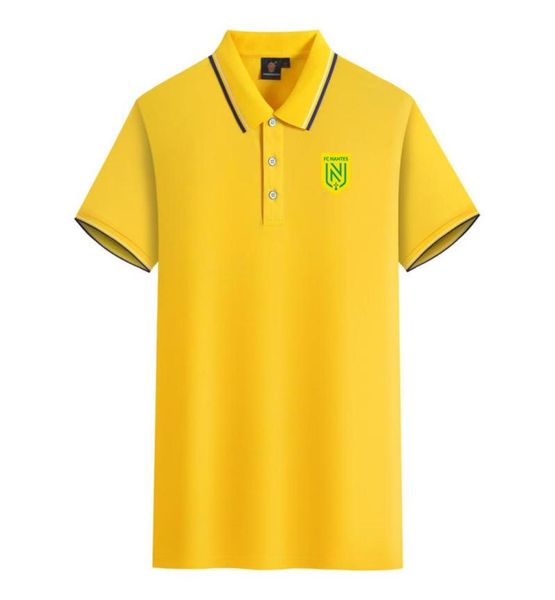 FC Nantes Herren- und Damen-Poloshirts aus mercerisierter Baumwolle, kurzärmelig, Revers, atmungsaktiv, Sport-T-Shirt, Logo, kann individuell angepasst werden9692602