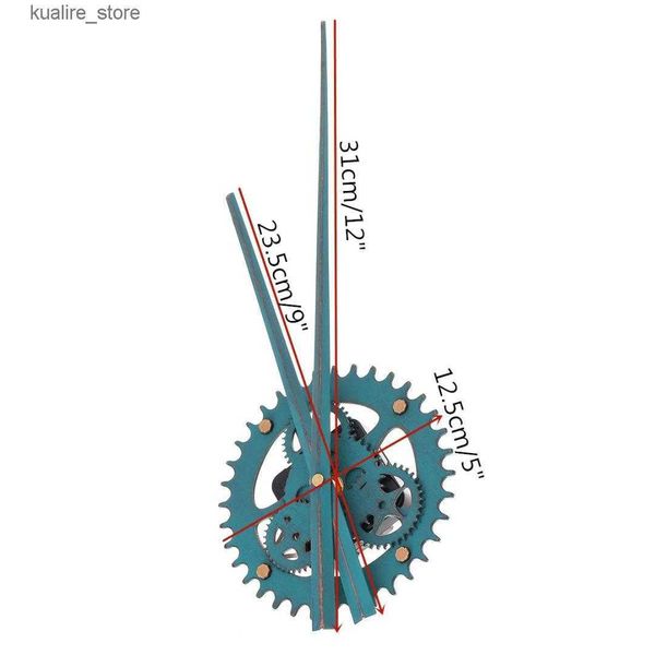 İzle Bantları Değiştirme DIY Onarım Kitleri Duvar Saati Ment Dişli Mekanizması Pointer Vintage Ahşap Kuvars Parçalar Kit ES Aksesuarları L240307