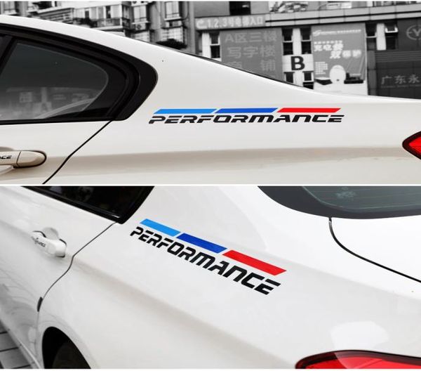 Estilo do carro desempenho traseiro fender adesivos de carro decalque personalidade exterior acessórios para bmw e46 e39 e90 f30 f34 f10 x5 x67332829