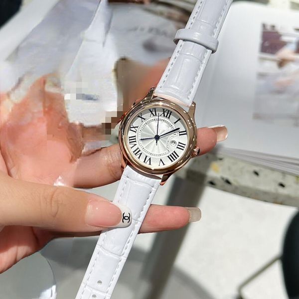 Modemarke Armbanduhr Damen Tank Dress Square Uhr klassische Panthere Quarzuhren Qualität Uhrwerk Armbanduhr Lederarmband Herren Damen Armband Armbanduhren