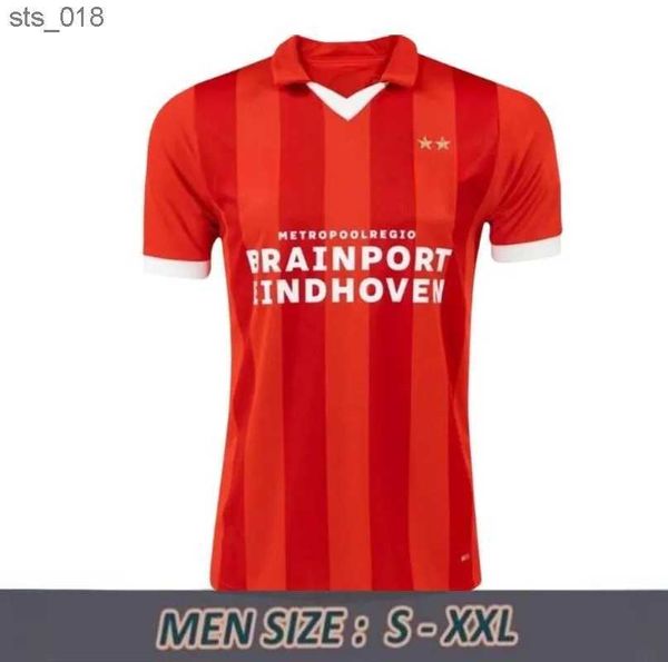 Camisas de futebol Eindhoven crianças homens kits 2024 Hazard FABIO Silva Home it camisas de futebol definir TOP adultoH240307