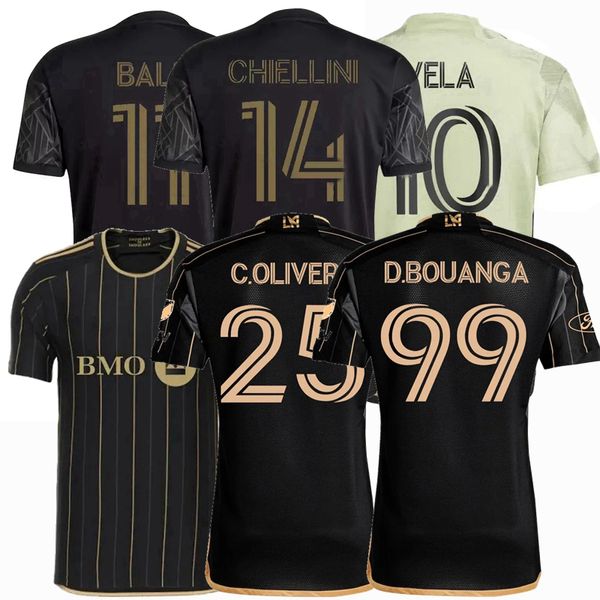 Los Angeles LA FC BALE Jerseys de futebol 2023 2024 2025 TILLMAN CAMPOS CHIELLINI VELA D.BOUANGA M.BOGUSZ ATUESTA 23 24 Jogadores Fãs versão futebol masculino e infantil camisa