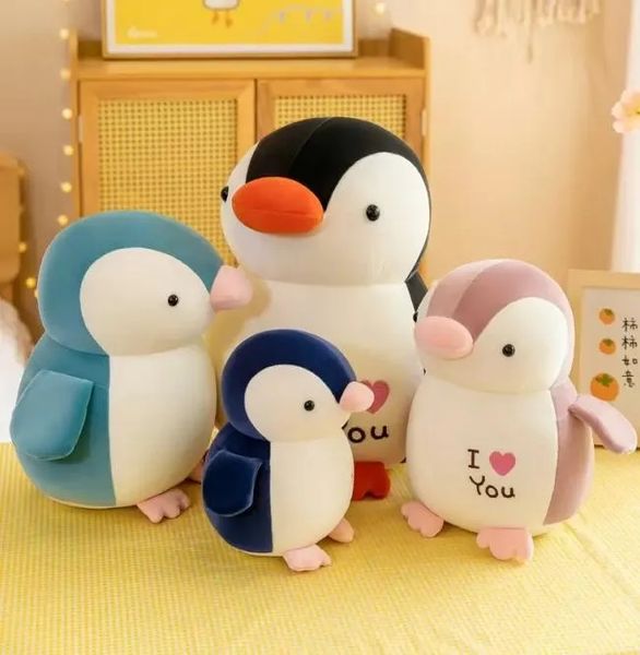 2024 25 см морское животное толстый пингвин кукла милые мягкие пуховые хлопковые плюшевые игрушки гибкая подушка для сна детские куклы подарок на день рождения