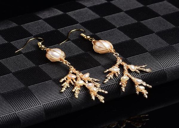Lampadario pendente Orecchini di perle per gioielli da donna Amuleti di lusso reali cinesi Vintage 925 Argento Designer Amuleto Regalo Bianco Tal1700730