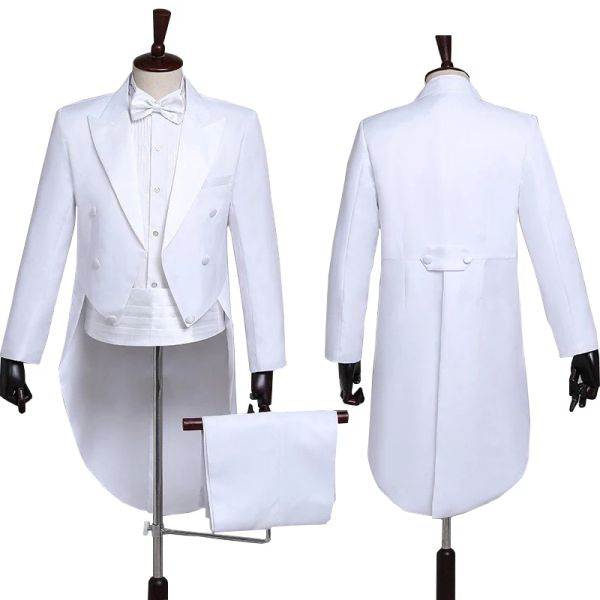 Ternos de traje masculino Tuxedo formal Tuxedo Suplique cauda cauda casaca macho de casaco de casamento Blazers Party Wedding Dance Magic Performance