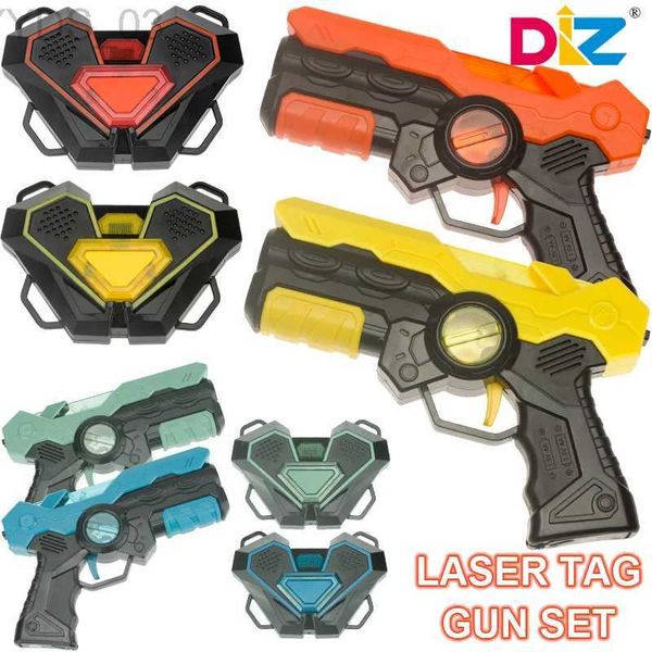 Gun Toys Laser Tag Battle Game Gun Set Elektrische Infrarot-Spielzeugpistolen Kinder Laser Strike Pistole für Jungen Kinder Indoor Outdoor Sports YQ240307