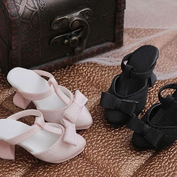 14 bebek ayakkabıları moda prenses sandaletler seksi bandaj yüksek topuk bebek aksesuarları bebek evi mini oyun oyuncakları 240223