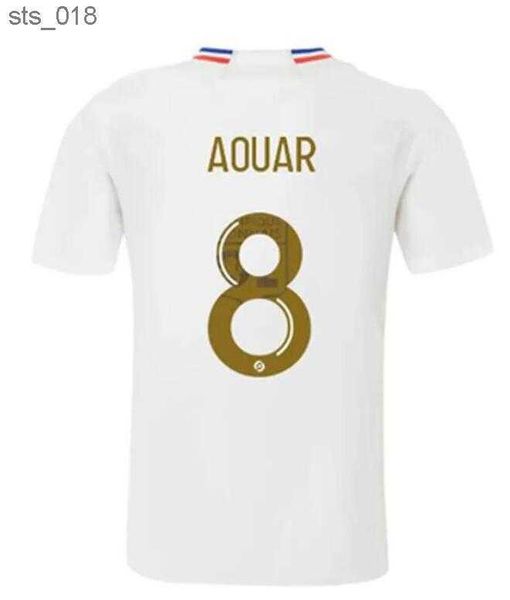 Футбольные майки Maillot Foot Jerseys Lyonnais CAQERET TOLISSO JEFFINHO OL AOUAR TAGLIAFICO Fans Футбольные рубашки игроков 2024 SARR MATA man lyon детские комплектыH240307