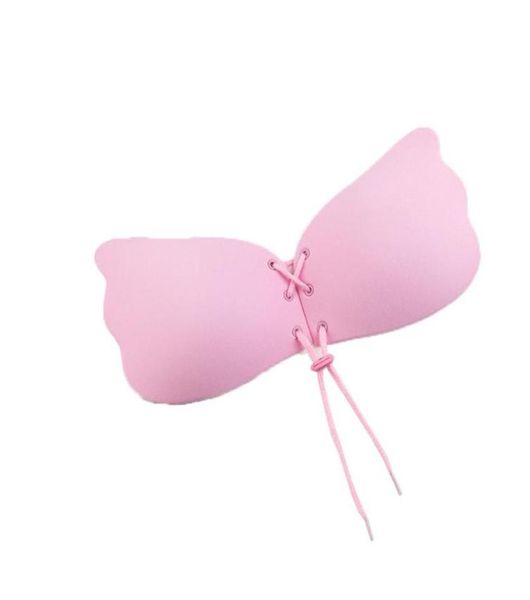 Sutiã invisível feminino nubra asa de borboleta sutiã invisível pushup sem alças sem alças sutiã autoadesivo em i3912971