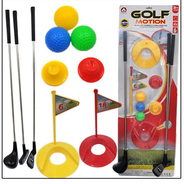 Mini set di giocattoli da golf divertenti all'aperto Set per bambini che imparano l'educazione precoce attiva Gioco sportivo Palla per esercizi Giocattoli Ragazzi e ragazze Giocano con la palla giocattolo 240226