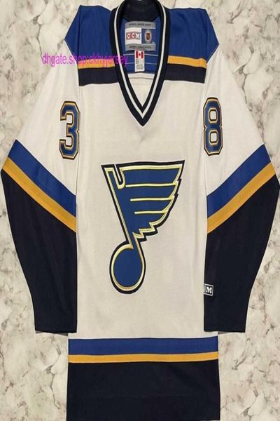 Novo Raro Barato Costurado Retro CCM Pavol Demitra Hóquei Jersey Mens Kids Throwback Jerseys2819222