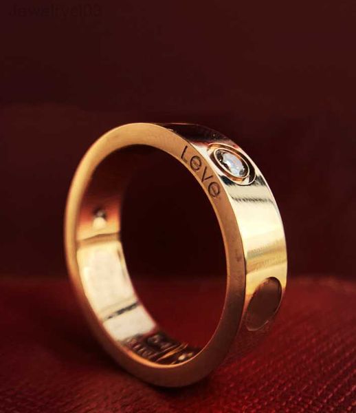 Mens Womens Love Ring Homem 4mm 5mm 6mm Casamento de Alta Qualidade 925s 18k Tamanho 5-11 Luxo Diamante Rosa Prata Noivado com Caixa Crtir Designer Anéis de Banda de Ouro para Mulher3GQ8
