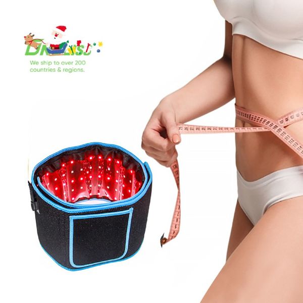 Estoque nos EUA Led Emagrecimento Cinto Luz Vermelha Cintos de Terapia Infravermelha Alívio da Dor Celulite Lllt Lipólise Body Sculpting 660Nm 850Nm Laser Lipo635