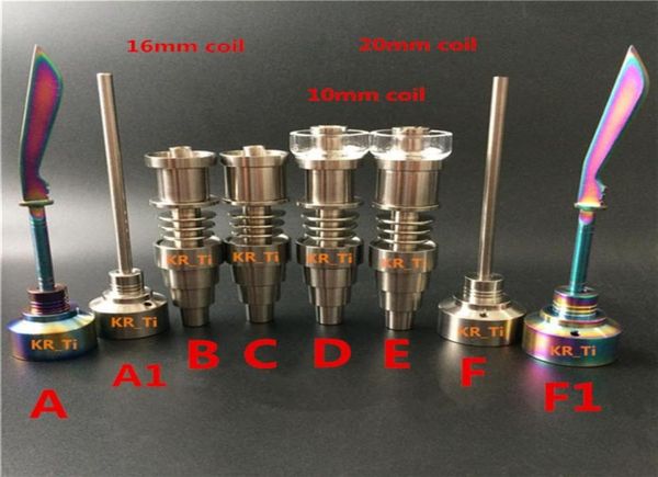 Titanio Carb Cap Dabber Quarzo Enail Quarzo Titanio Chiodo Giunto10mm 14 5mm 18 8mm Femmina e maschio adatto 10mm 16mm 20mm Ena31588157008276