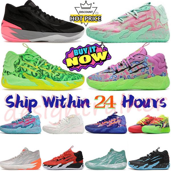 2024 Designer MB.01 LeMelo Ball Basketballschuhe Melo Balls MB.02 Sneakers MB1 Queen Buzz City Rock Ridge Red Blast Triple White Galaxy Purple Cat Outdoor-Trainer