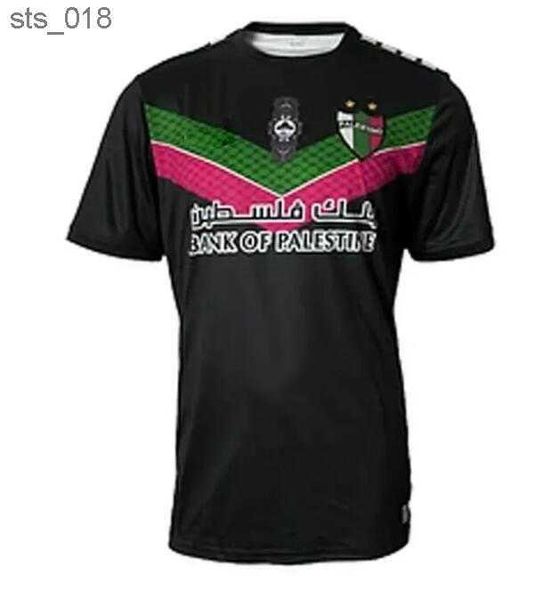 Fußballtrikots Palestino Herren 2024 Palästina Nationalmannschaft JIMENEZ BENITEZ CORTES Home Rot Weiß Schwarz Erwachsene Fußballtrikot KurzarmH240307