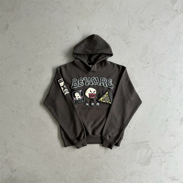 Broken Plane Sweatshirt-Anzug, amerikanischer Street-Hip-Hop-Kleidung in Übergröße, Kapuzenpullover, lockere Hosen, Männer und Frauen, gleicher Stil, Schaumdruck-Anzug, BPM