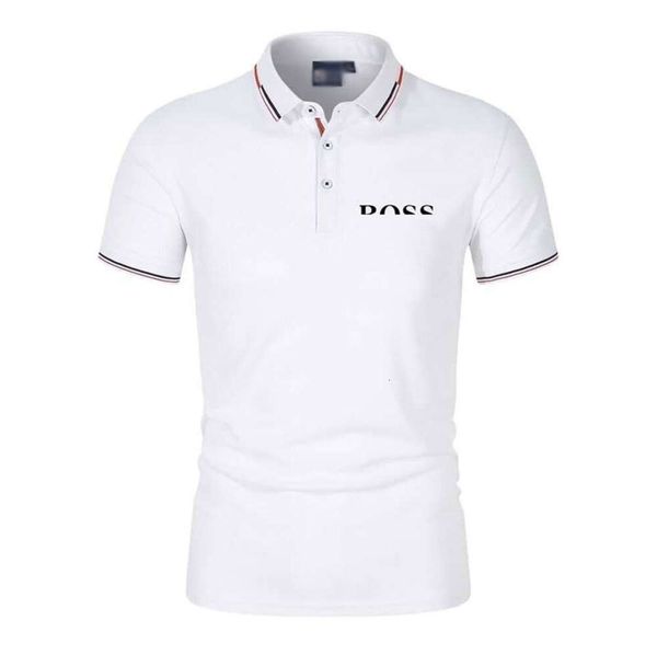 Doğru Stil Adam Tasarımcıları Giysiler Erkek Tees Polos Gömlek 2024 Moda Markaları Bos Yaz İş Rahat Spor T-Shirt Çalışan Açık Kısa Kollu Sportswear323
