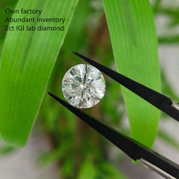 STARSGEM HPHT LAB ERGEBT DIAMOND D VVS 4,5 mm 0,35 CT für erwachsene Ohrringe